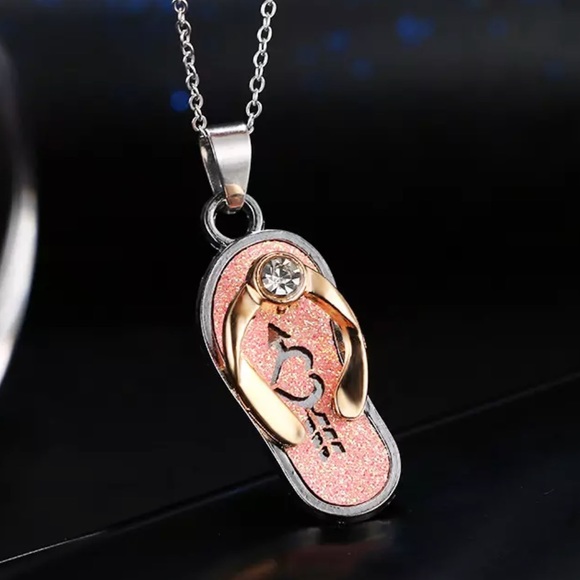 Flip flop Summer necklace - Picture 2 of 4